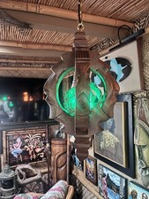 NEW Witco Style Lamp W/Glass Float Green LED Tiki bar Oceanic picture