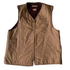 VINTAGE 1940’s WWII DEMOTEX-ED Vest Men’s Size 42 Army Alpaca Fur USMC Brown picture