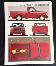 Ford F150 Lot 13 Lightning Sales Brochure 1993 Ford 13 Brochures 1 Auction Nice picture