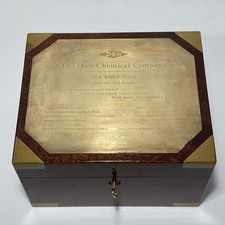 Vintage Asprey London Cigar Humidor Piers Hart Cedar Dow Chemical Deal Tombstone picture