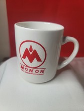 Vintage MONON THE HOOSIER LINE Ceramic Coffee Mug Cup picture