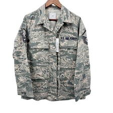 NWT USAF ABU Tiger Stripe Uniform Coat Jacket Womens 12R Air Force DSCP picture