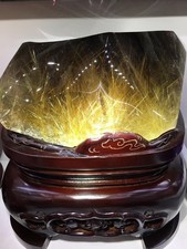 47.6LB Large Top Natural Rutilated Quartz Specimen Crystal Mineral Collect Decor picture