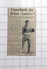 1962 Hopes For Top Line Boxing In Brighton, Brian Anders picture
