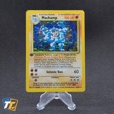 Machamp Holo Base Set 4th Print 1999-2000 8/102 MP Pokemon picture