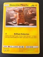 Pokémon TCG Detective Pikachu SM194 Holo Black Star Promo 2019 English picture