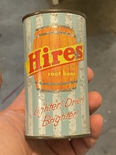 Hires Root Beer Vintage Soda Cola Pop Old Flat Top Can Philadelphia Pennsylvania picture