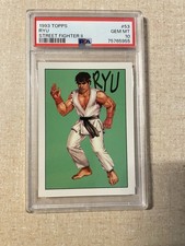 Topps 1993 Street Fighter II Ryu #53 PSA 10 GEM MT Graded Trading Card Low Pop picture