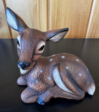 Vintage 1978 Harvey Knox Japan Ceramic Baby Deer Fawn Figurine MCM Retro Bambi picture