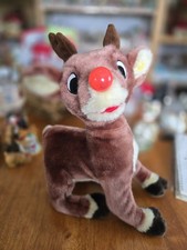 Vintage 1992 Gemmy Animated Rudolph The Red-Nosed Reindeer Plush picture