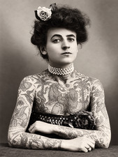 Photo Reprint Maud Wagner Circus Perf. 1st American Female Tattoo Artist 8x10 picture