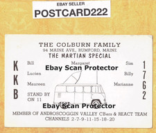 ME Rumford 1960-70s era HAM RADIO OPERATORS postcard Coburn Family 94 Maine Ave picture