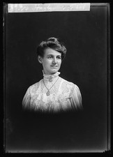 Photo:Hughes Woman Portrait 1900s Studio Photograph picture