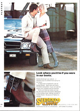 1977 Sanders Cowboy Boots Mens Fashion Where You'd Be El Paso Texas vtg Print AD picture