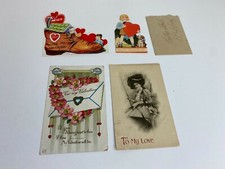 Antique Vintage Postcards Valentine Notes Love Doves Heart  picture