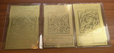Red Eyes Black Dragon|Blue Eyes White Dragon|Dark Magician - Golden Metal Cards picture