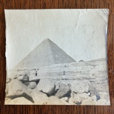 c 1890s Pyramid Giza Egypt original vintage tourist low angle old artistic photo picture