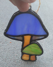 Vintage Mushroom Stained Glass 5.5in picture