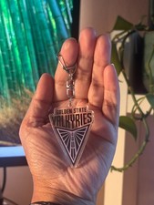 WNBA Golden State Valkyries Logo Acrylic Keychain Basketball picture