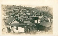 Bisbee, AZ Arizona RPPC Postcard,  Hillside Houses Mining Town from High School picture