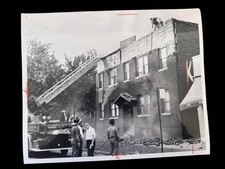 1960 Detroit News Press Photo Fire Damage 708 Casgrain Ave Black & White picture