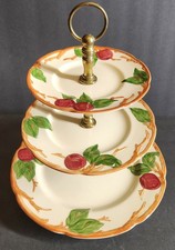 Vintage Franciscan Apple 3-tier Serving Tray picture