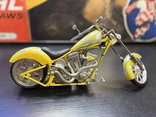ORANGE COUNTY CHOPPERS OCC YELLOW & SILVER CHOPPER DIE CAST BIKE TOY ZONE picture