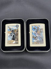 RARE WINDPROOF LIGHTER ZIPPO CANADA GEESE & PINTAIL DUCK SERIOUS - UNFIRED picture