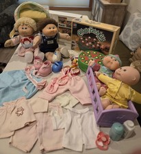 Vintage 1980s Cabbage Patch Kids Lot -  Dolls, Clothing, Accs. & 1984 Board Game picture
