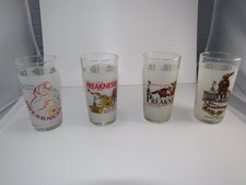 Preakness 1990-1993 Glasses Set 4 Baltimore Maryland Racing Logo picture