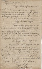 1814 – Leaf from a 2nd Virginia Regiment’s orderly book while defending Richmond picture