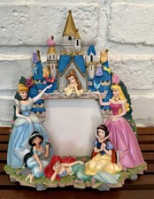 Disney Parks Authentic Princess Castle Walt 3D Photo Picture Frame vintage picture