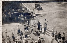 Main Street Dirt Road People Scene Frankfort Kansas KS RPPC Photo Postcard COPY picture
