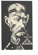 SATIRICAL ILLUSTRATION LE MAL OEIL FRANC MACONNERIE picture
