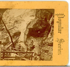 CALIFORNIA, Bower Cave, Yosemite--Stereoview T49 picture
