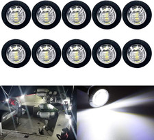 10 Pack Waterproof LED Marine Lights for Boats and Yachts - 12V White picture