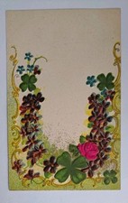 c1910's Embossed Floral Postcard Unposted picture