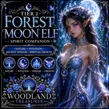 Tier 2 Forest Moon Elf Spirit Companion 🌙🌿Nature • Intuition  picture