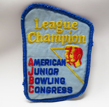 Vintage AJBC Patch League Champion American Junior Bowling Congress 2.75” x 4” picture