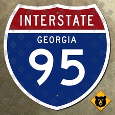 Georgia Interstate 95 highway route marker road sign Savannah Brunswick 18x18 picture