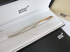 Montblanc Meisterstuck Ballpoint Silver-Gold Star Pen 164 New With Box picture