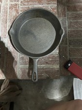 Vintage #8 Southern Mystery Cast Iron Skillet Heat Ring/Sits Flat picture