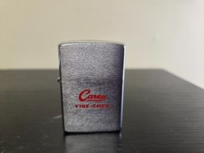 Vintage 1950βs Zippo Lighter Advertising Carey Fire-Chex PAT. 2517191 picture