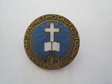 1965 Methodist Church Schools Service Pin - year 1 Vintage picture