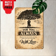To My Mom Couple Romantic Music Sign Sentimental Motherhood Metal Tin Plaque picture