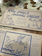 1938 Tony Sarg's Animal Circus Cards NABISCO Shredded Wheat Premiums-36 Cards picture