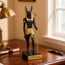 Egyptian Mythology Anubis Statue Resin Craft for Home Decoration in Bedroom picture