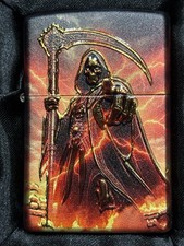 RARE Zippo lighter magician Skull With Exclusive box picture