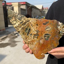 650g Rare Natural Ocean Jasper Quarty Crystal Slice Specimen Healing picture