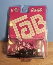 NEW M2 Coca-Cola TAB 1969 Ford Mustang Funny Car Purple Magenta Diecast Car FAST picture